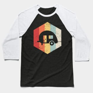 Retro Camper RV Icon Baseball T-Shirt